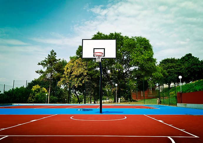 Basketball, Tennis & Badminton Courts